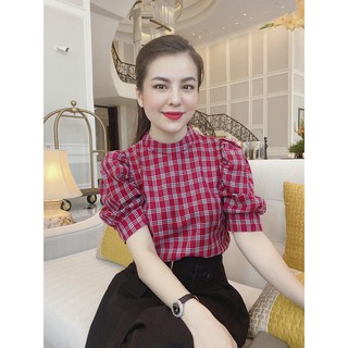 Áo Sơ Mi Nữ, Áo Nữ Công Sở, Áo Sơ Mi Caro Sành Điệu [Free Ship - Mua Nhiều Giảm Giá]