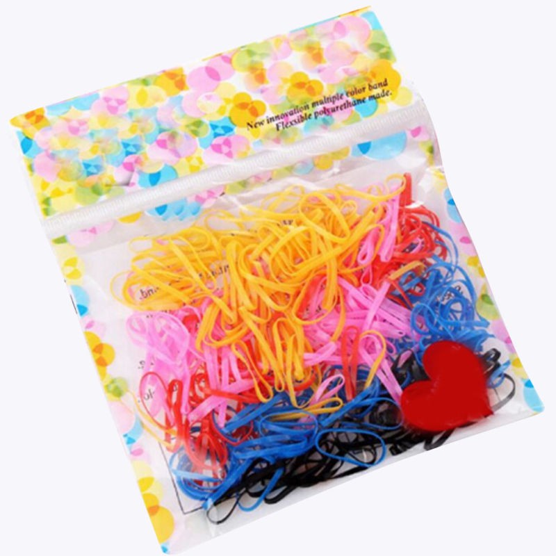 Dây cột tóc nhiều màu co giãn bằng cao su