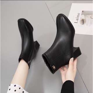 BOOT ĐÍNH KHUY CẠNH, ĐẾ 5cm