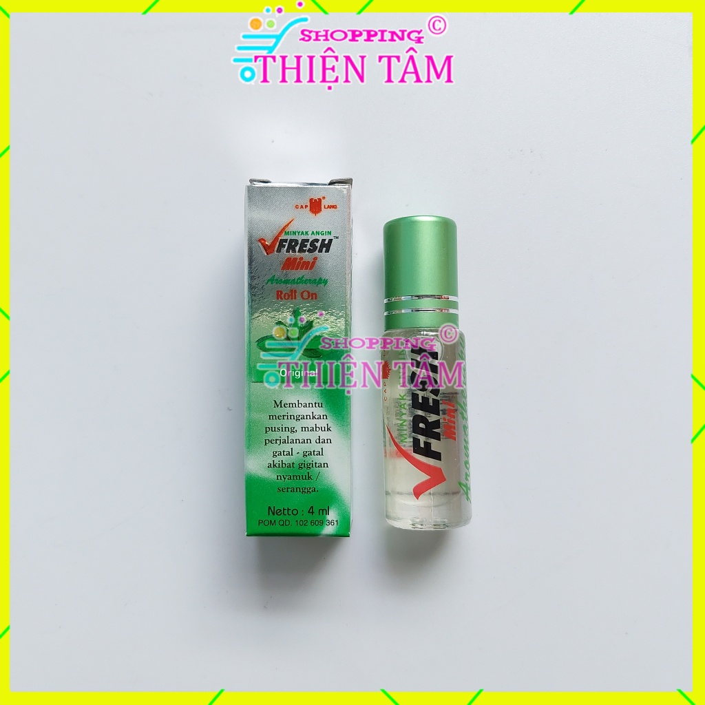 Dầu Lăn V-fresh 4ml Thảo Dược Mini Indonesia chính hãng