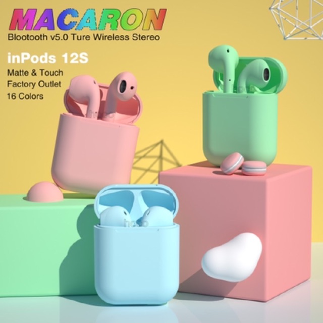 Tai nghe blutooth không dây inpods12 nhiều màu sắc | BigBuy360 - bigbuy360.vn