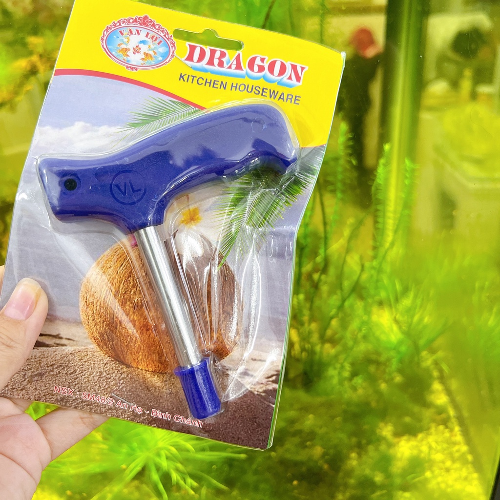 Dụng cụ khui dừa Vạn Lợi, dụng cụ đục lỗ trái dừa siêu nhanh tiện lợi Chắc Chắn Hàng Loại 1