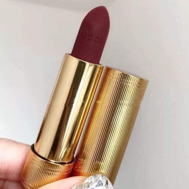 ✅|𝗦𝗵𝗼𝗽 𝗨𝘆 𝗧𝗶́𝗻| Son lì GUCCI 510 matte Đỏ rượu Burgundy