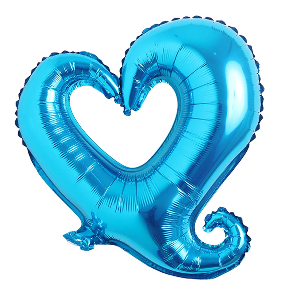 Bong Bóng Hình Trái Tim Kiểu Tim Móc Rỗng Tráng Nhôm Trang Trí Tình Yêu Love Valentine Lễ Cưới