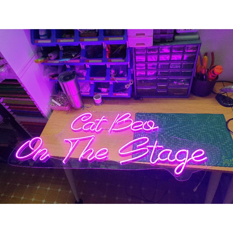 MẪU 6 - Đèn Led Neon Sign uốn chữ uốn hình theo yêu cầu có kích thước 120cm x 40cm