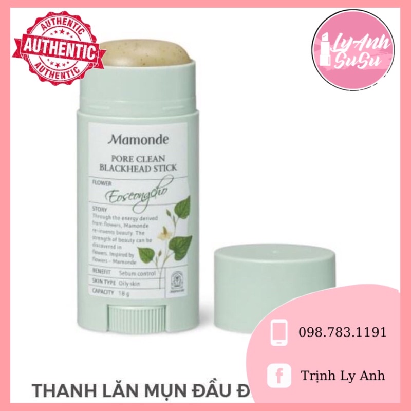 THANH LĂN MỤN ĐẦU ĐEN MAMONDE PORE CLEAN BLACKHEAD STICK