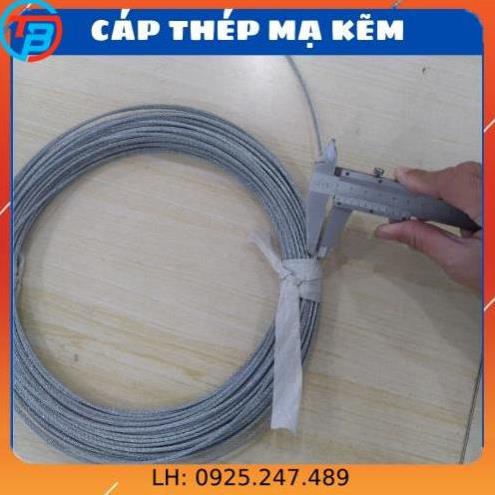 Cáp thép mạ kẽm cắt theo mét - CÁP THÉP Thái Bình Vina