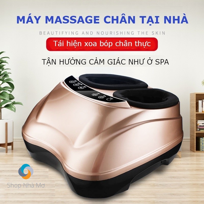 (HOT 2022) Máy massage chân, máy xoa bóp bàn chân sưởi ấm hồng ngoại, máy thư giãn chân chăm sóc sức khỏe gia đình-T7100