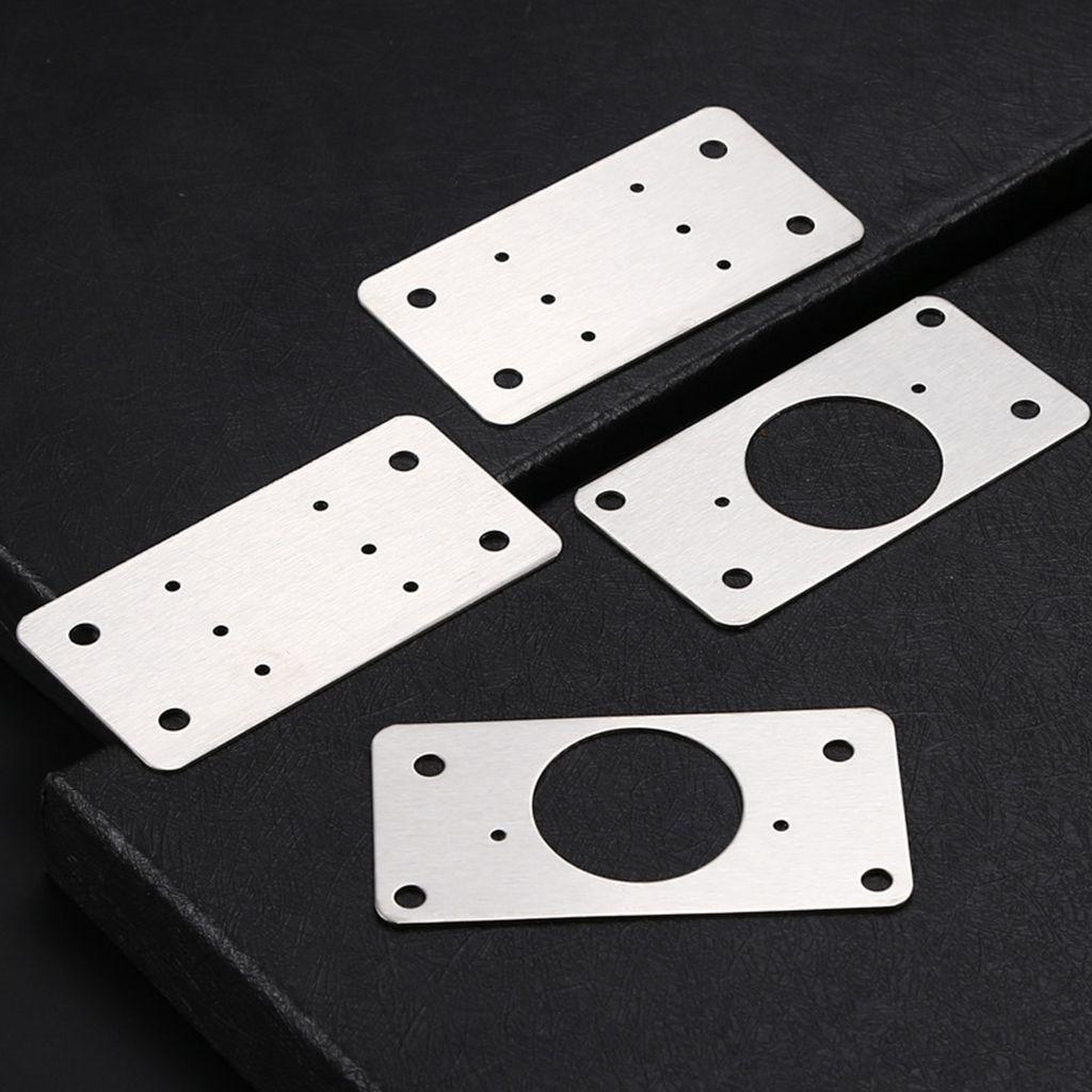 Tấm Bản Lề Đánh Bóng Chống Gỉ Kèm Ốc Vít Bằng Thép Không Gỉ Tiện Dụng Cho Cửa / Tủ Chén