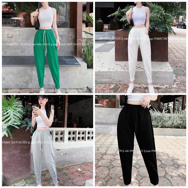💋💋FREESHiP🔥QUẦN NỮ DÁNG THỤNG DƯỚI GẤU XẾP LY CHÂN.SIZE S M L