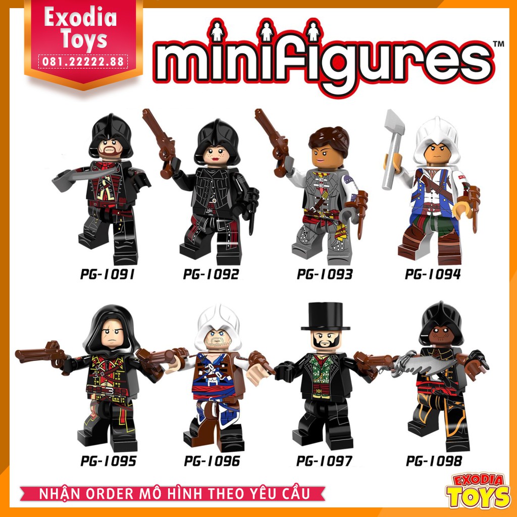 Xếp hình minifigure nhân vật trò chơi Assassin's Creed - Đồ Chơi Lắp Ghép Sáng Tạo - POGO 8086