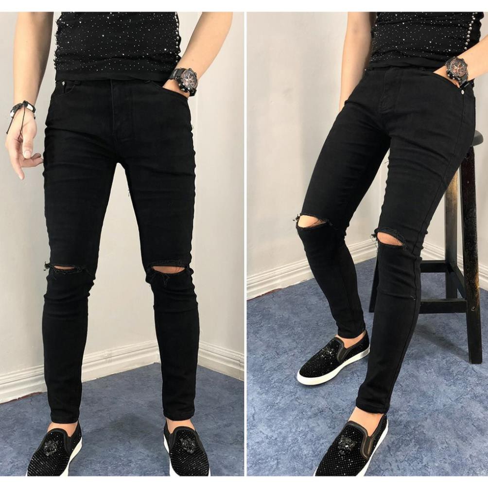 ( Đẹp ) Quần Jean Nam Rách Gối Phong Cách 50 sản phẩm đẹp mới nhất