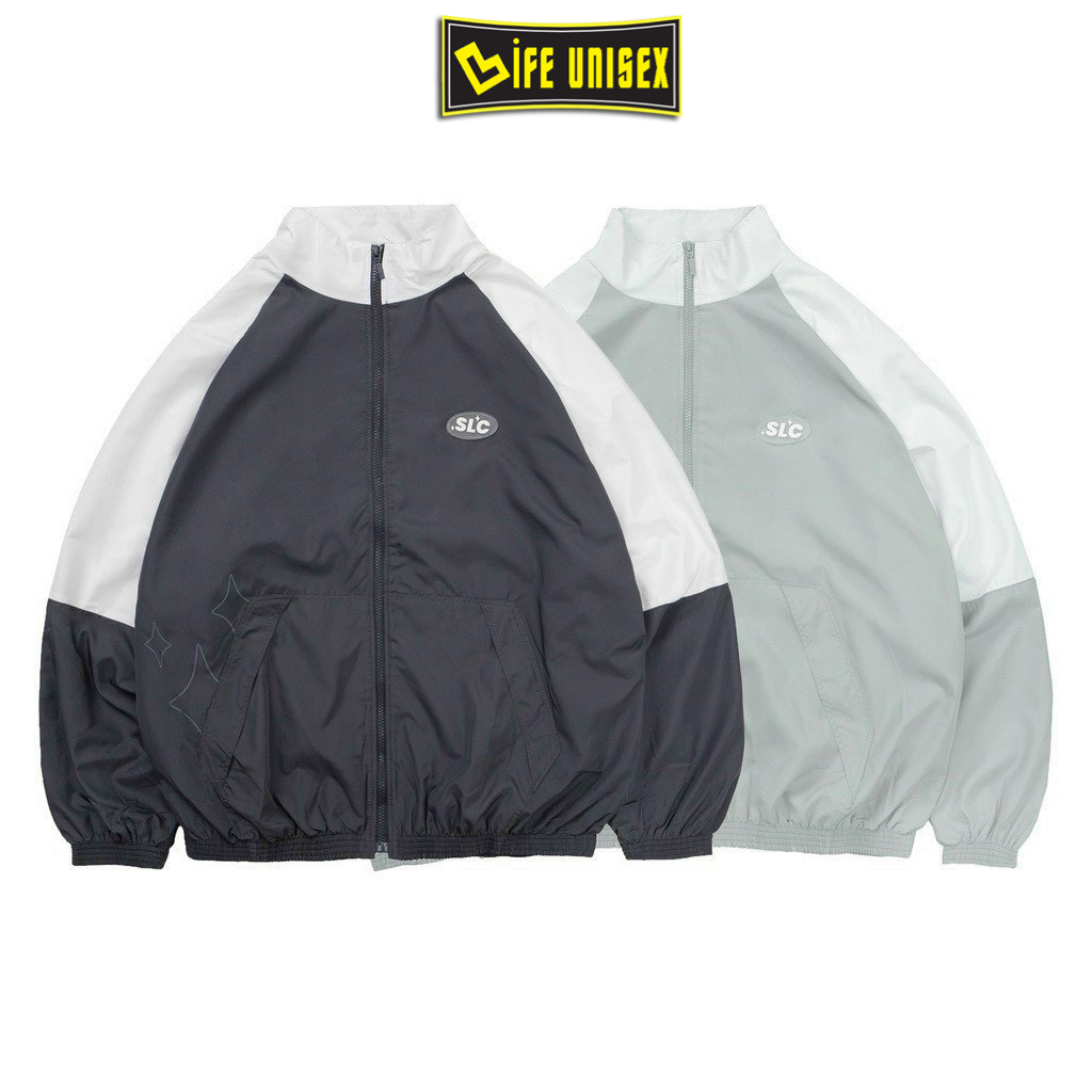 Áo Khoác Dù 2 Lớp S.L.C Ulzzang Nam Nữ Unisex Form Rộng Bomber Jacket Life Unisex