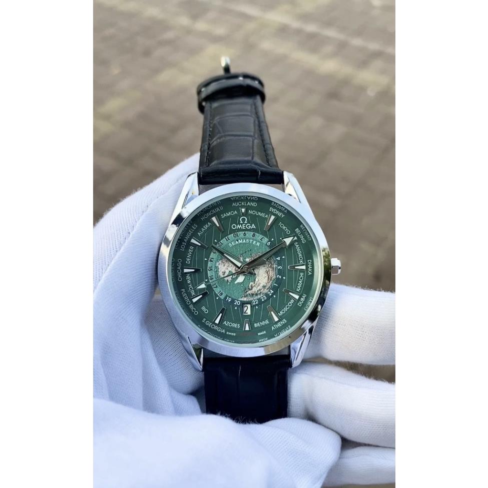 Đồng Hồ Nam Omega OM076 xanh lá Chống Xước, Chống Nước Sinh hoạt