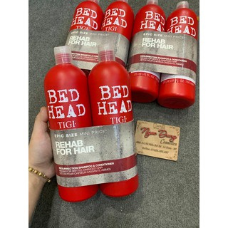 Cặp Dầu gội - xả TIGI Bed Head màu đỏ