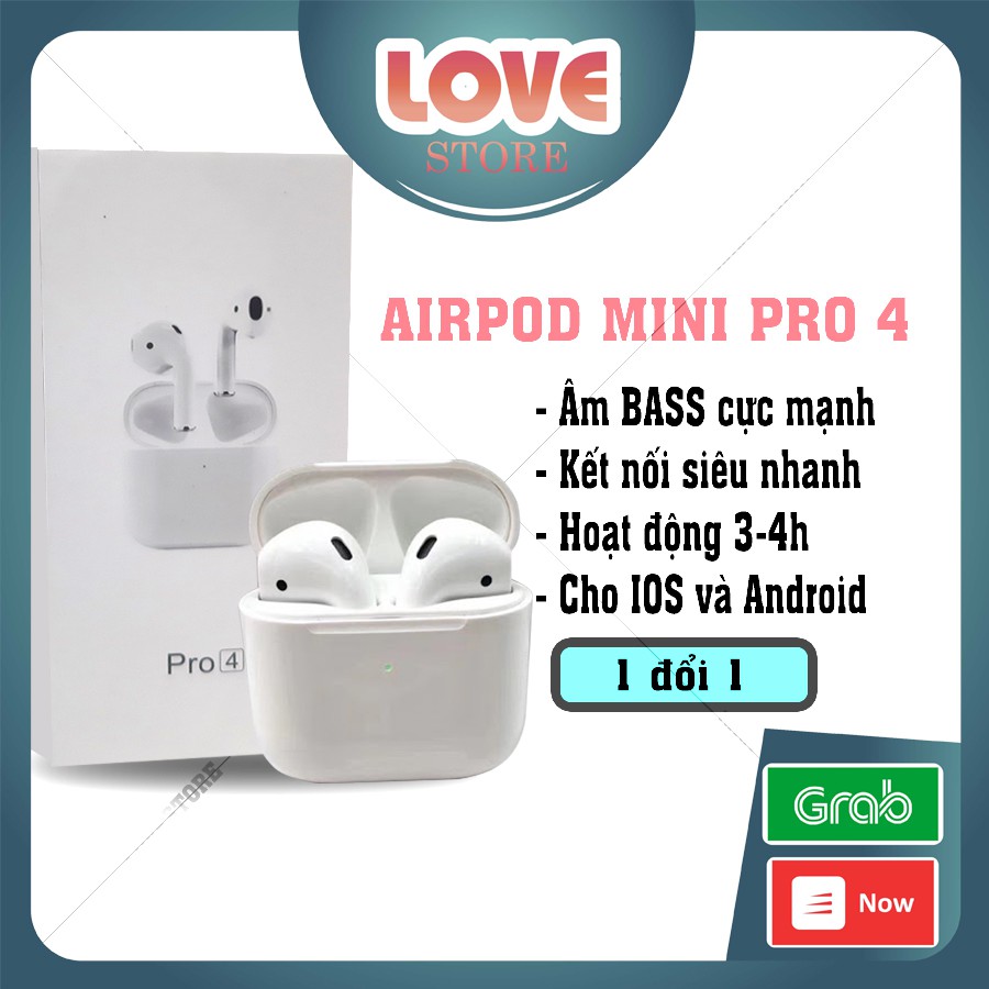 Tai Nghe Blutooth Iphone Airpods Pro 4 Phiên Bản Nâng Cấp 2020 Kết Nối Không Dây Love.Case | BigBuy360 - bigbuy360.vn