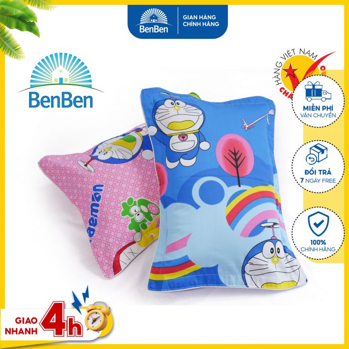 Gối cho bé đi học size 30x40cm, hàng VN + tặng vỏ gối cùng size - Ben Ben - goi ngu cho be - goi em be