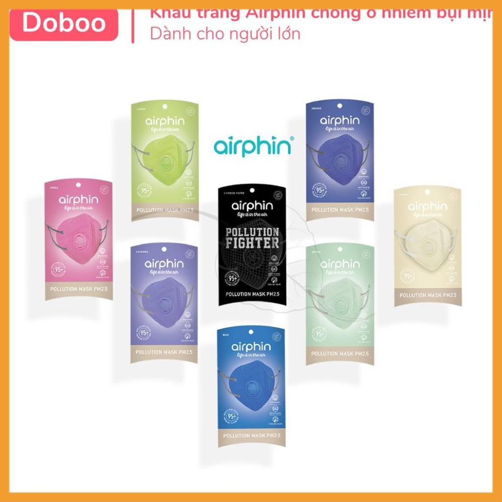 [Xả Kho] Khẩu Trang Airphin Chuẩn N95 Người lớn Chống Ô Nhiễm Bụi Mịn PM 2.5 [Hàng chính hãng]