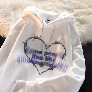Áo Hoodie Dáng Rộng In Chữ Love Phong Cách Retro Thu Đông 2022 Dành Cho Nữ