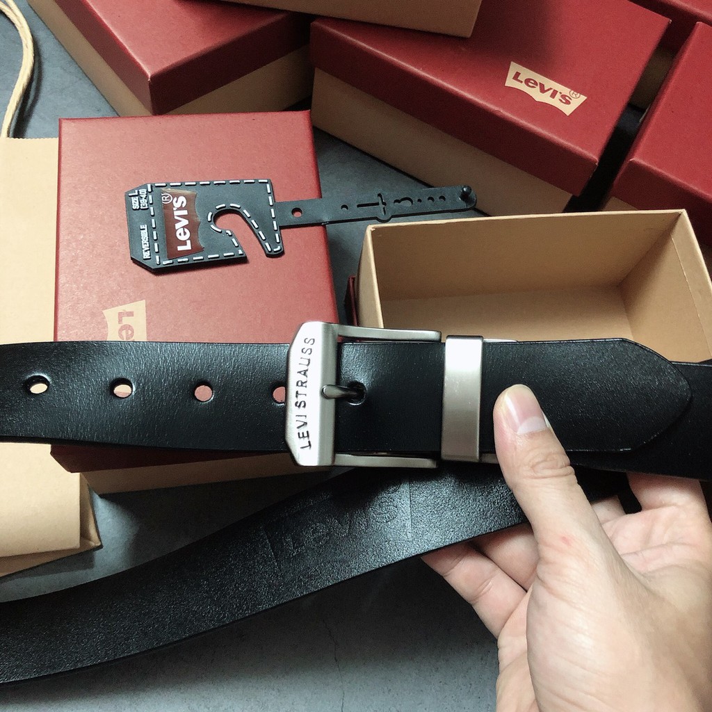 Nịt Levis khóa gài vuông dây trơn - NN170