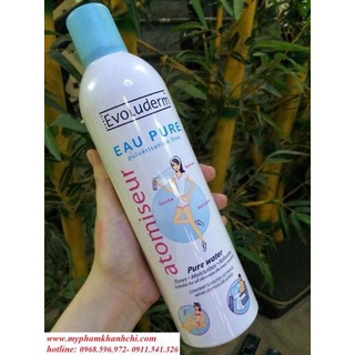 Xịt khoáng Evoluderm Atomiseur Eau Pure 400ml