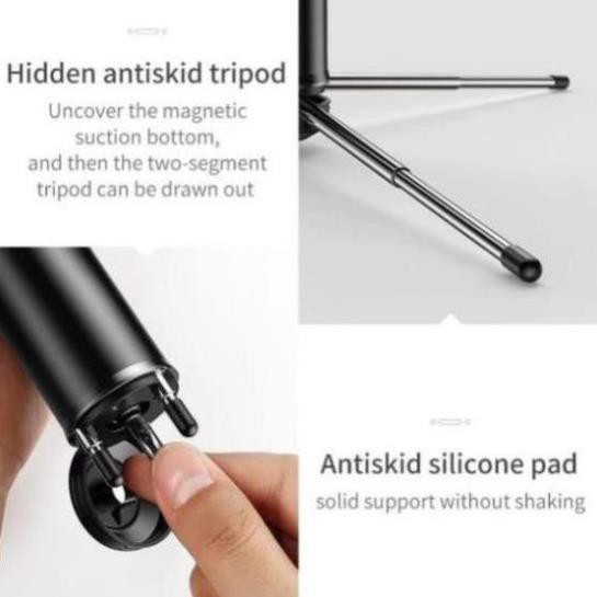 Gậy chụp hình Tự Sướng Live Stream Baseus Fully Folding Selfie Stick (Bluetooth Remote Control,  Camera Tripod, Selfie)