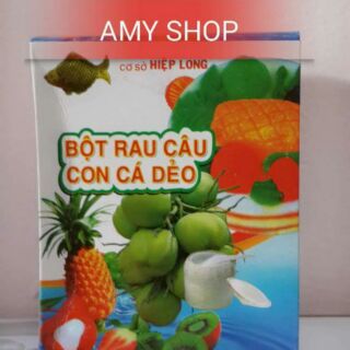 3 gói Bột rau câu con cá dẻo