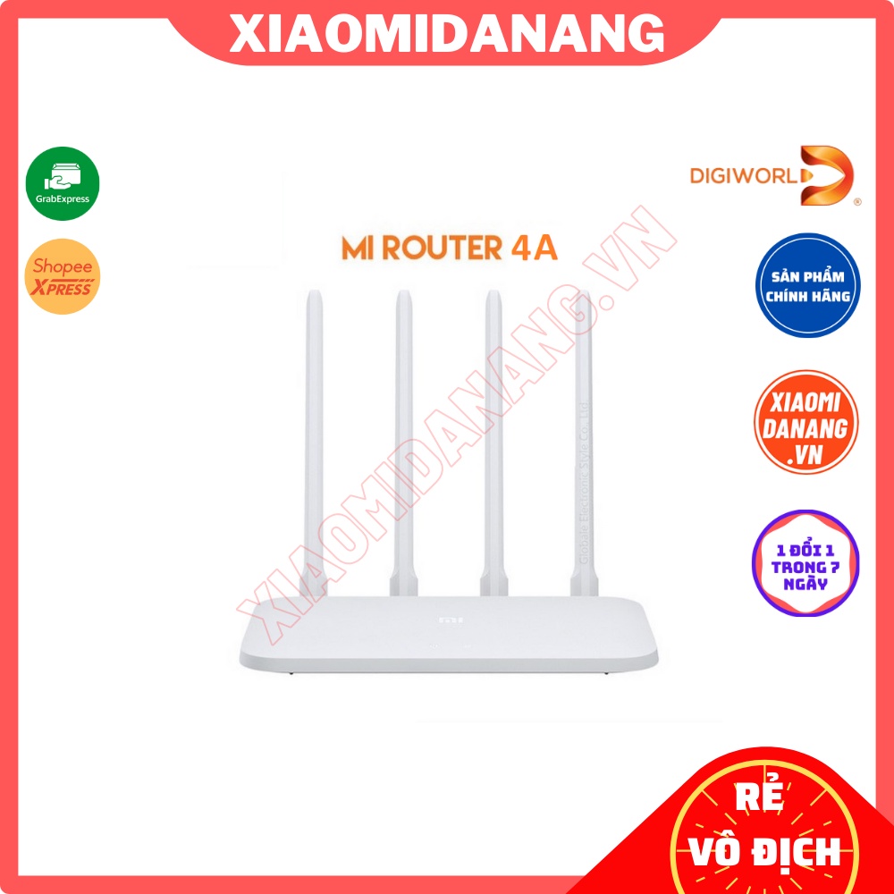 Bộ phát sóng Wifi Xiaomi Mi Router 4A bản quốc tế Hàng Digiworld BH 12 tháng