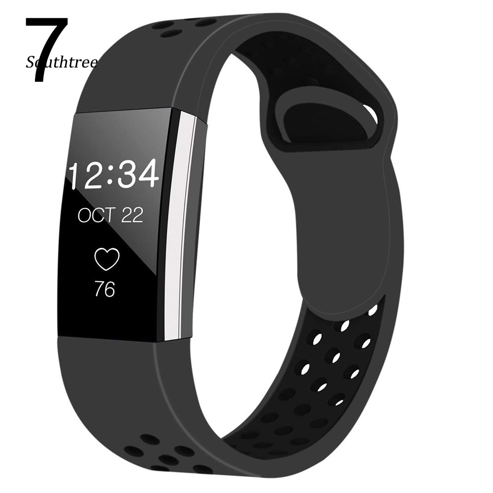 Dây Đeo Silicon Thời Trang Cho Đồng Hồ Thông Minh Fitbit Charge 2