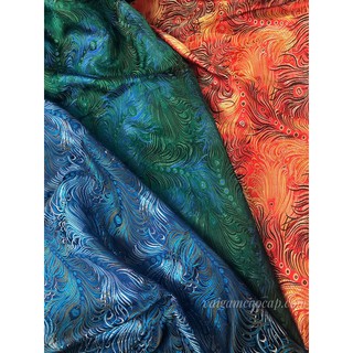 Gấm Lông Công (khổ 70cm) - giá hiển thị là giá 1m