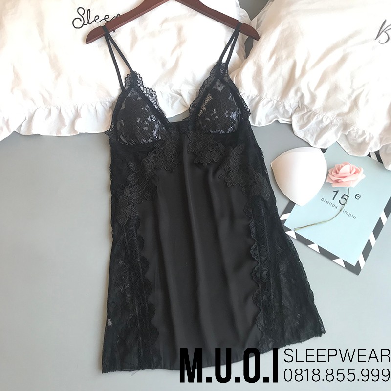 [FREESHIP] Váy ngủ sexy Quảng Châu - Sx 22- Váy ngủ sexy ren hông QUẢNG CHÂU cao cấp- MUỐI SLEEPWEAR(có video) | BigBuy360 - bigbuy360.vn