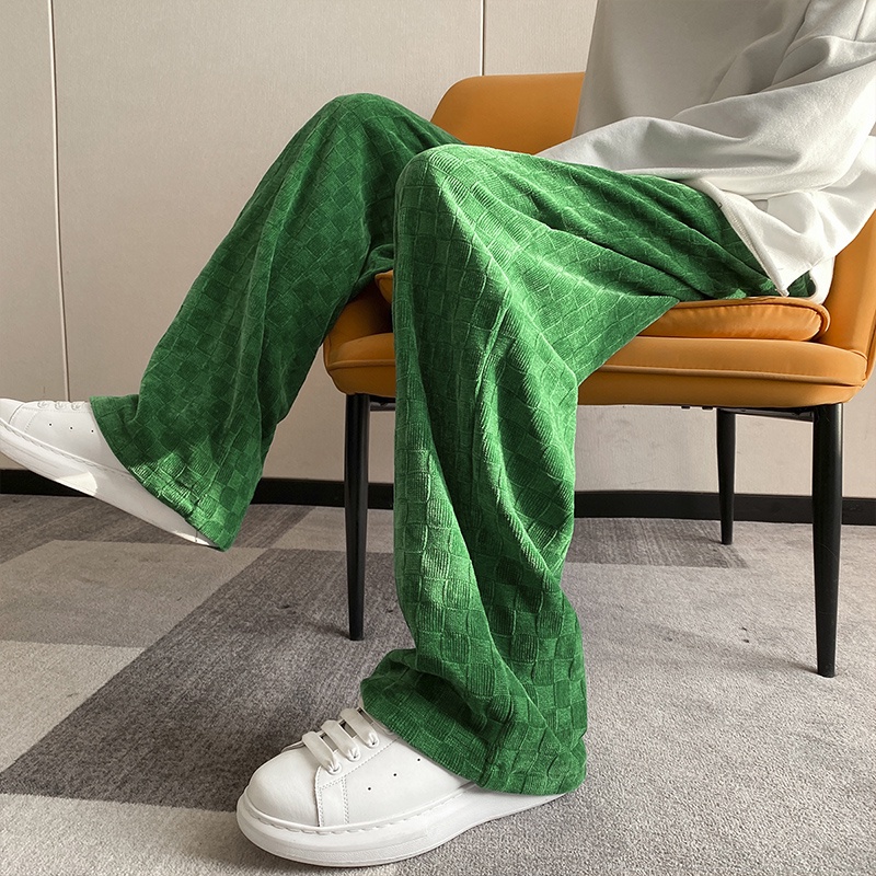 Quần nam thời trang hàn quốc quần ống suông đồng bằng simple quần baggy pants nam