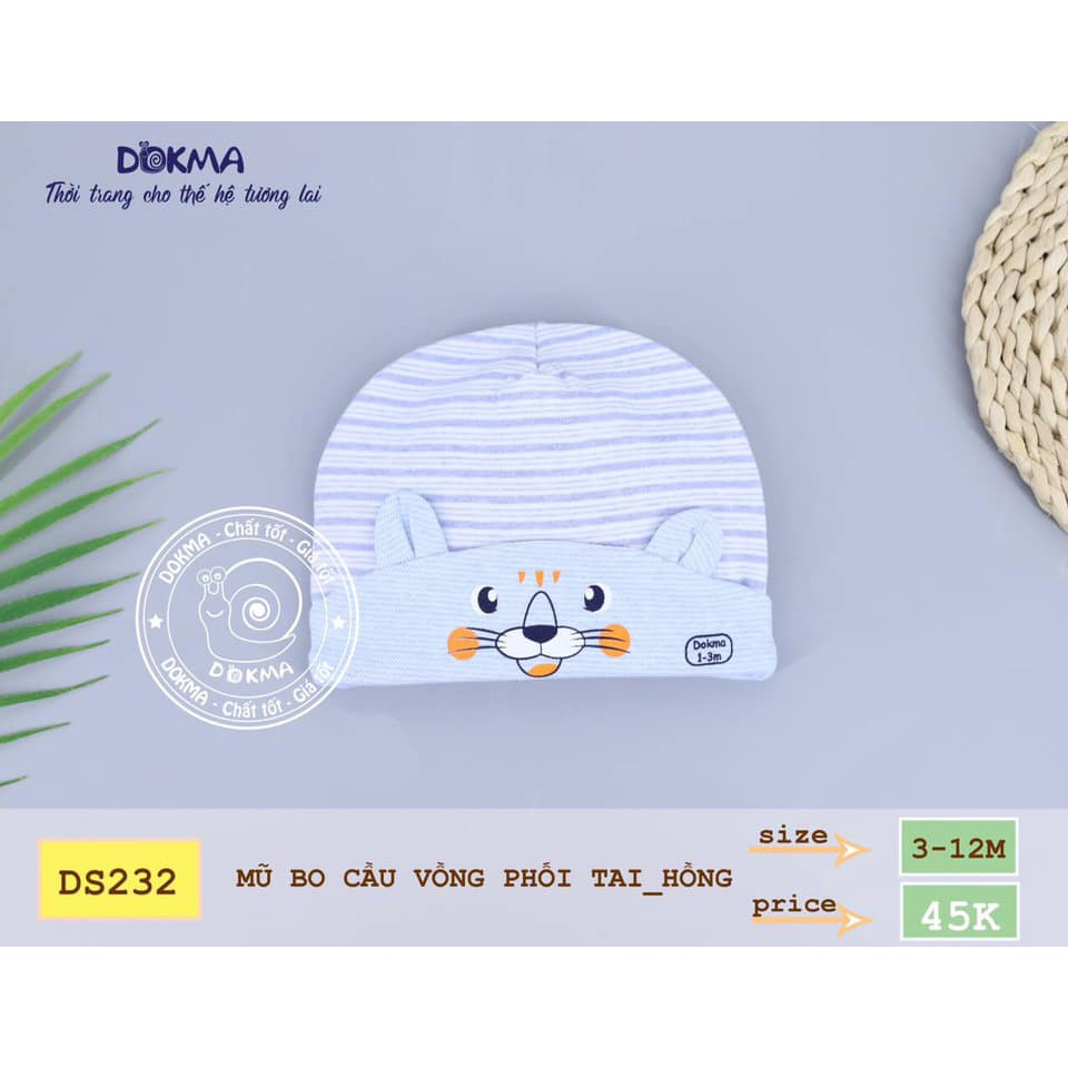 Mũ bo cầu vồng phối tai Dokma DS232