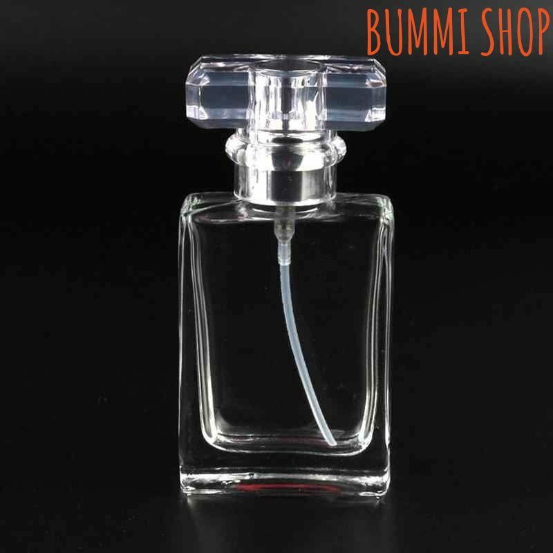 Lọ chiết nước hoa chữ nhật, vuông 30ml 50ml