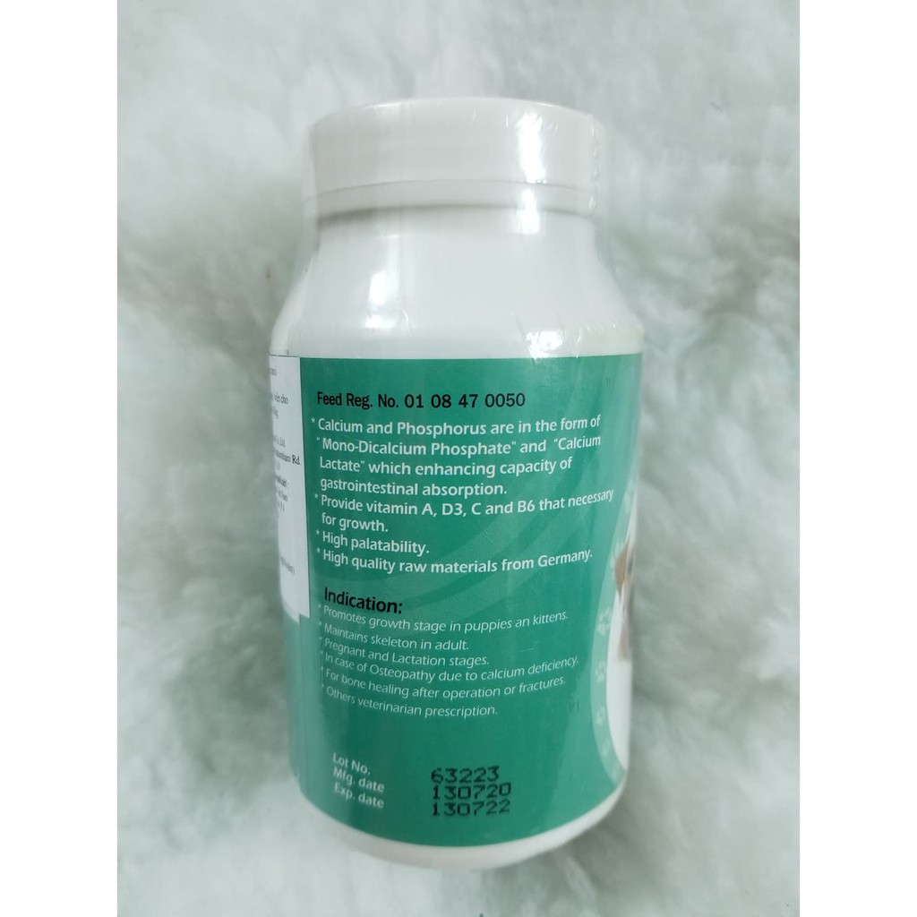 Viên bổ sung canxi cho chó mèo Nutrical 30 tablets nguyên liệu từ Đức sản xuất ở Thái Lan