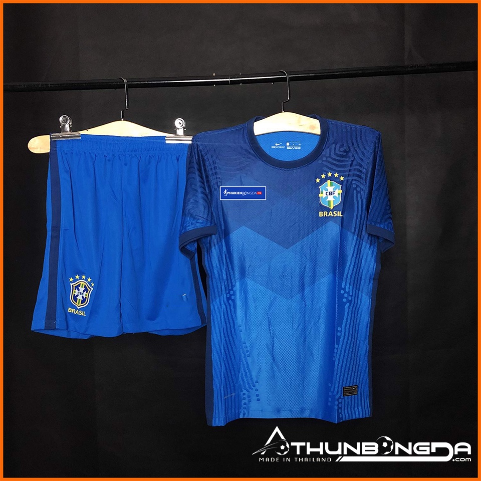 Áo đội tuyển Brazil xanh sân khách 2021/2022, 21/22 Bản PLAYER Issue Body fit cao cấp