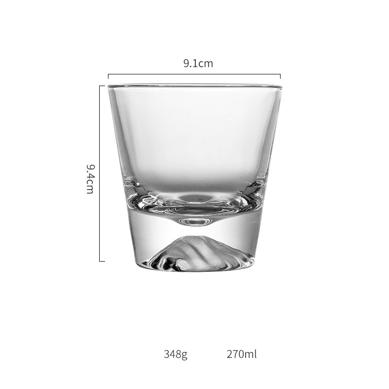 Ly Thủy Tinh Cao Cấp Nhật Bản | FUJI GLASS 3D | Núi Phú Sĩ 3D | Đổi Màu Theo Màu Nước GD0082