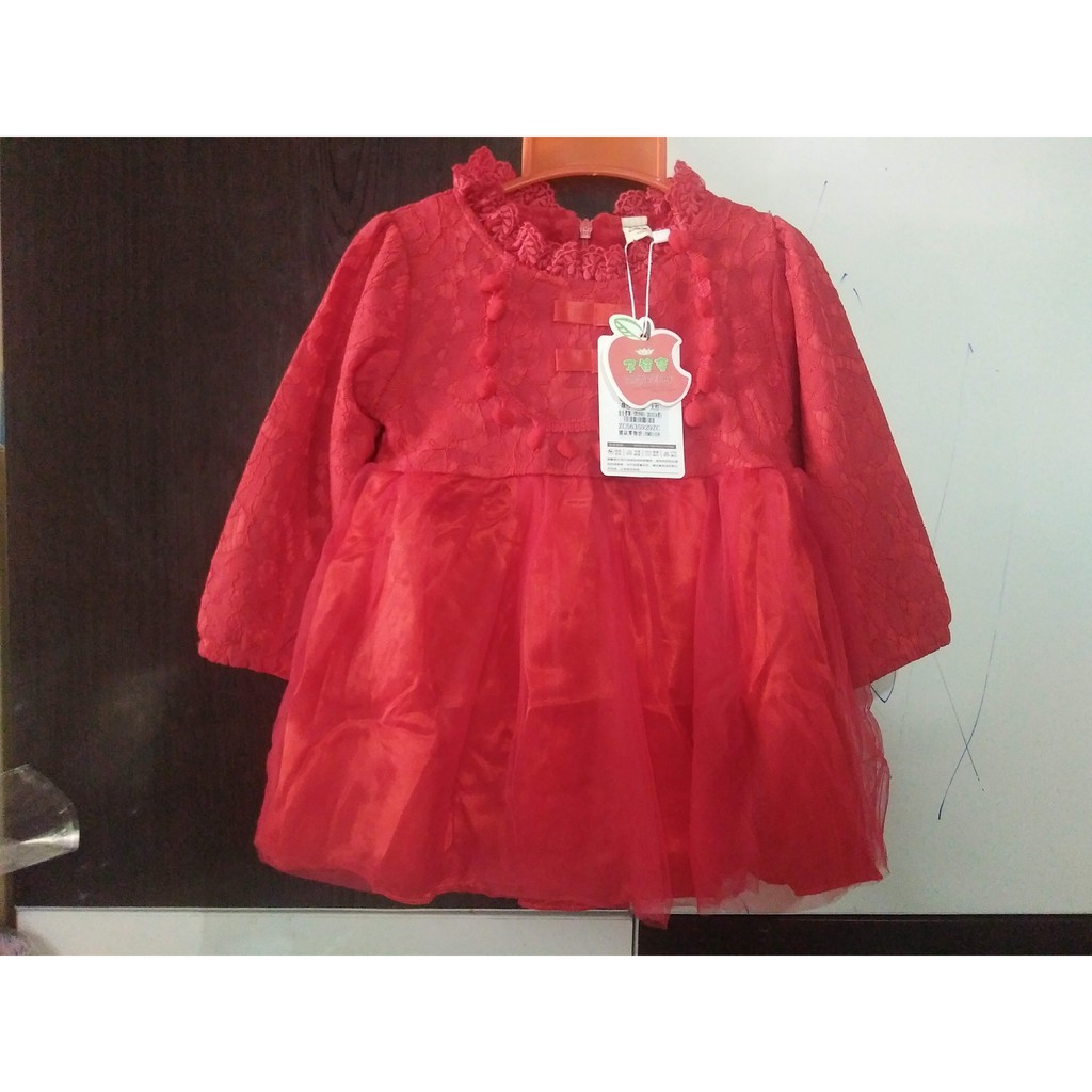 ❌8-15kg❌ Váy đầm đỏ lót lông cho bé gái HÀNG QUẢNG CHÂU CỰC ĐẸP