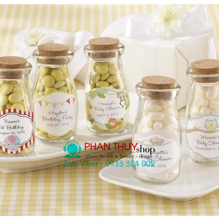 Combo 06 Hũ Pudding cao 100ml nắp gỗ