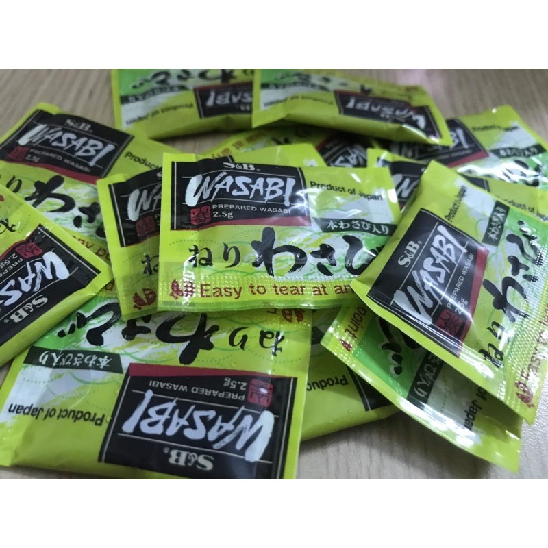 Mù tạt wasabi Nhật Bản (dạng gói)