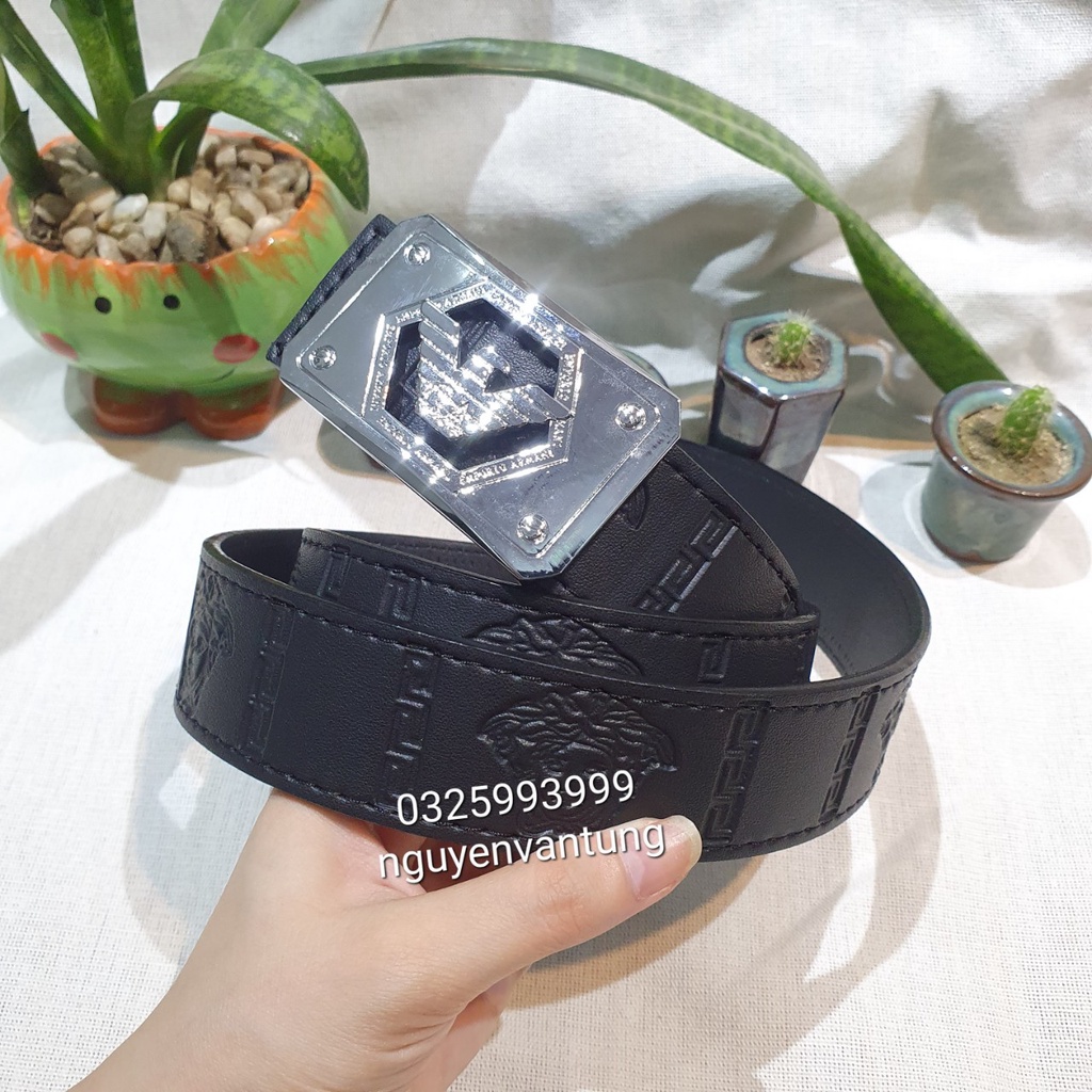Thắt lưng nam Versace. Dây lưng Versace. Nhiều mặt khóa đủ màu dây