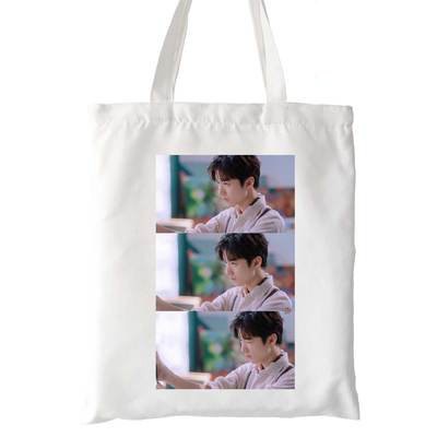 Túi tote vải trắng đeo vai in hình VƯƠNG TUẤN KHẢI nhóm nhạc TFBOYS idol thần tượng hoa ngữ phong cách cá tính đẹp