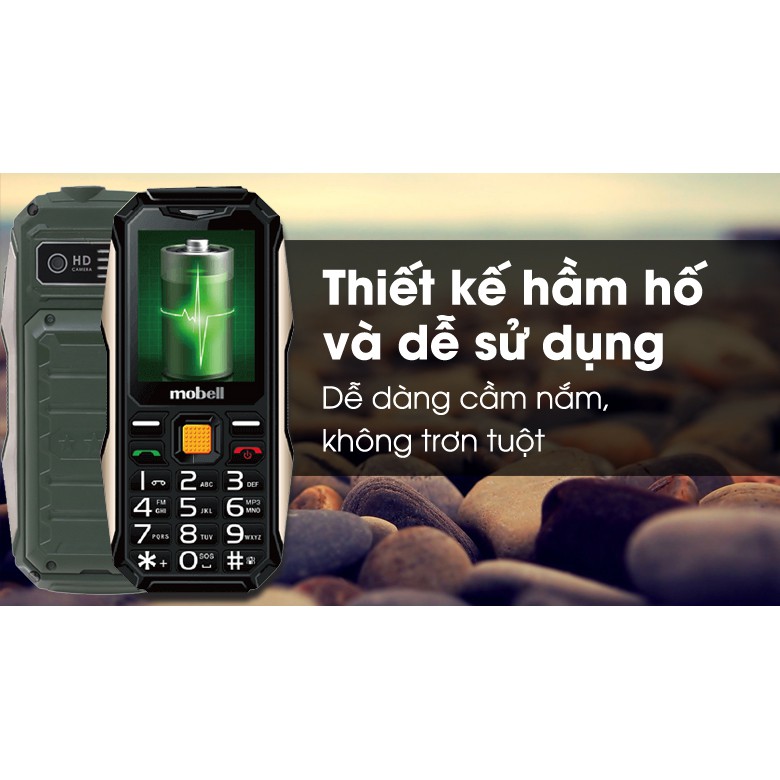 Điện thoại Mobell Rock 3 loa to sạc pin cho máy khác ( BẢO HÀNH 12 THÁNG )