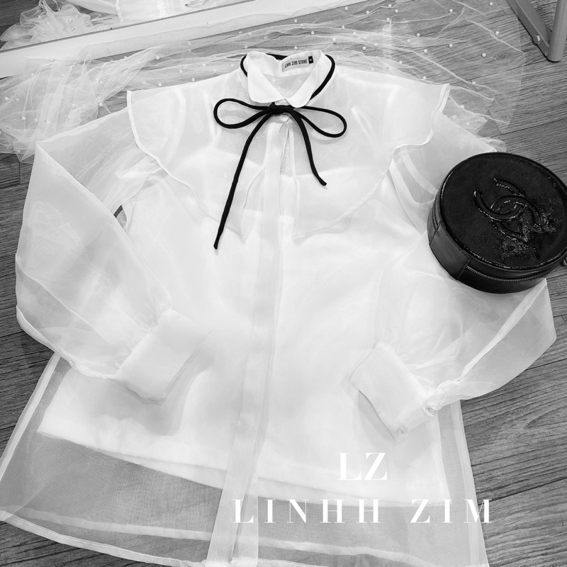 Áo Trắng Oganza -LINHH ZIM