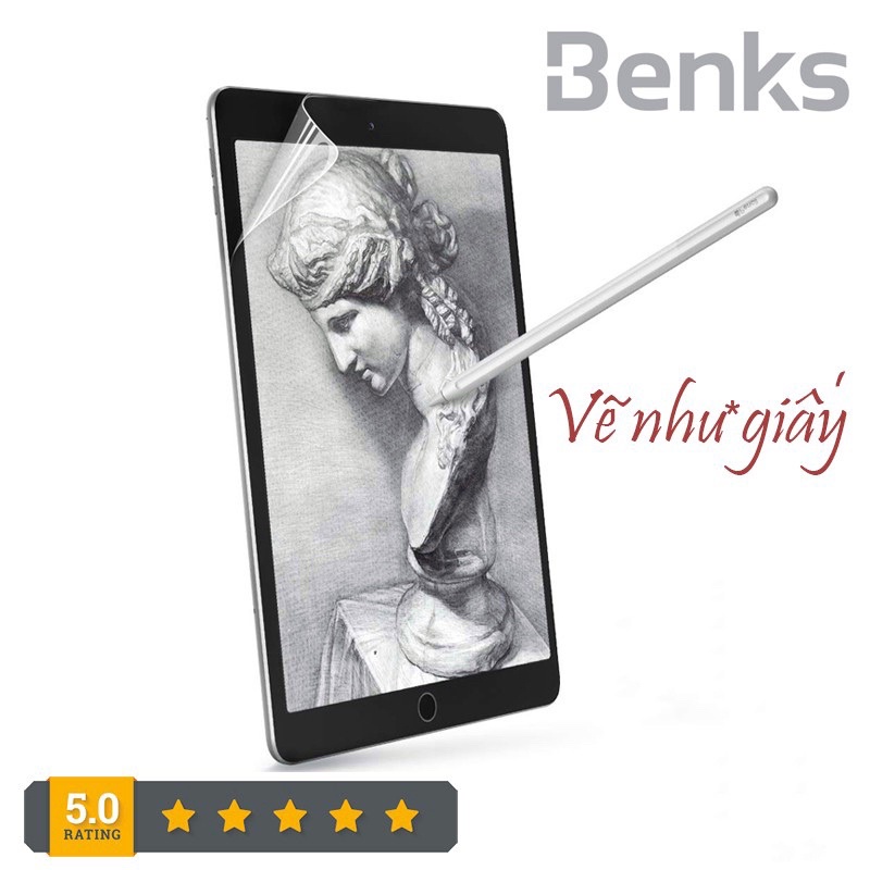 Dán màn hình Nhật Paper Like Benks cho ipad Pro M1 11inch/12.9 inch/iPad Air 4/ iPad Pro