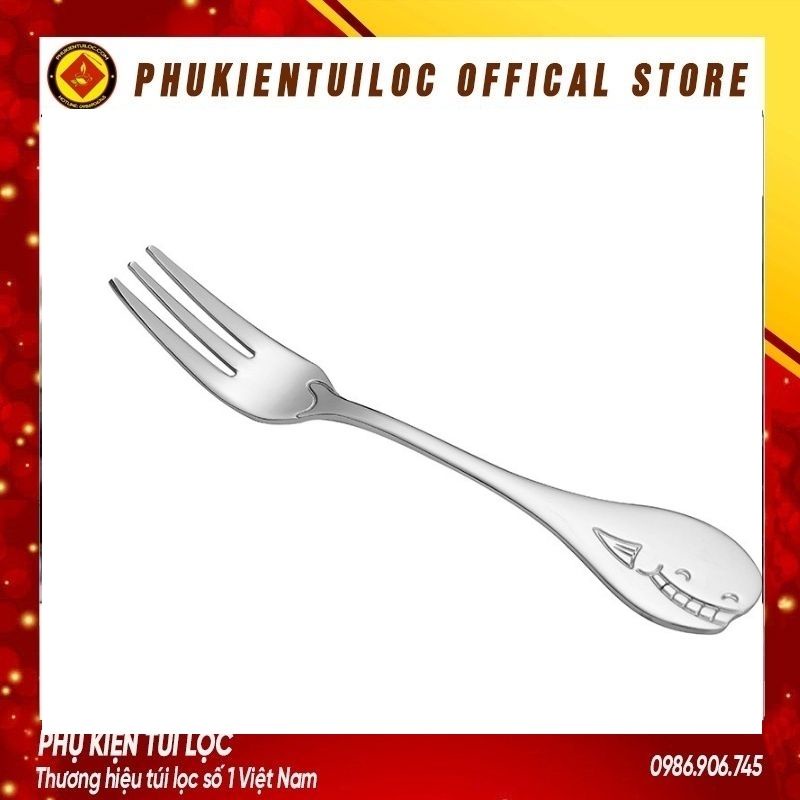 Thìa, dĩa sáng tạo cá heo 304 dành cho trẻ em, kute, dễ thương- Phukientuiloc.com