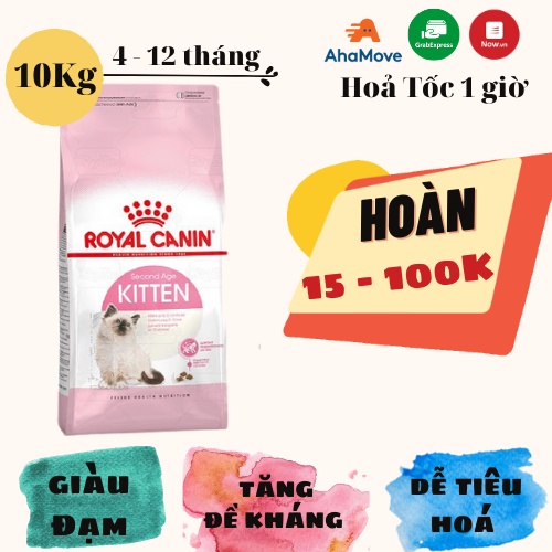 [Mã 155FMCGSALE giảm 7% - tối đa 100K đơn 500K] Thức ăn hạt mèo con Royal Canin Kitten 10kg