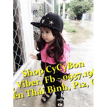 [TẶNG KÈM CÀI TÓC NƠ ][ẢNH THẬT]Bộ Tóc Giả Nguyên Đầu Cho Bé Gái Kiểu Uốn Dài Xoăn - Cắt Gội Tỉa Thoải Mái