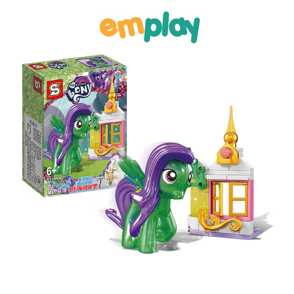 Đồ chơi xếp hình Ngựa Pony Emplay, bộ lắp ráp 17-43 miếng ghép, chất liệu nhựa bền bóng, chắc khỏe, an toàn