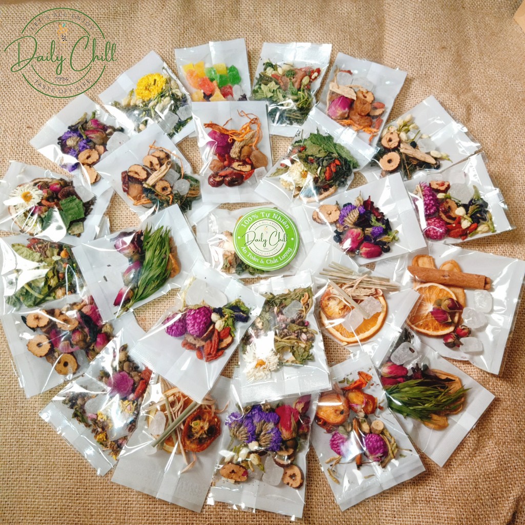 Trà Thảo Mộc , Trà Hoa Khô , Trà Detox (13 Vị ) - Daily Chill